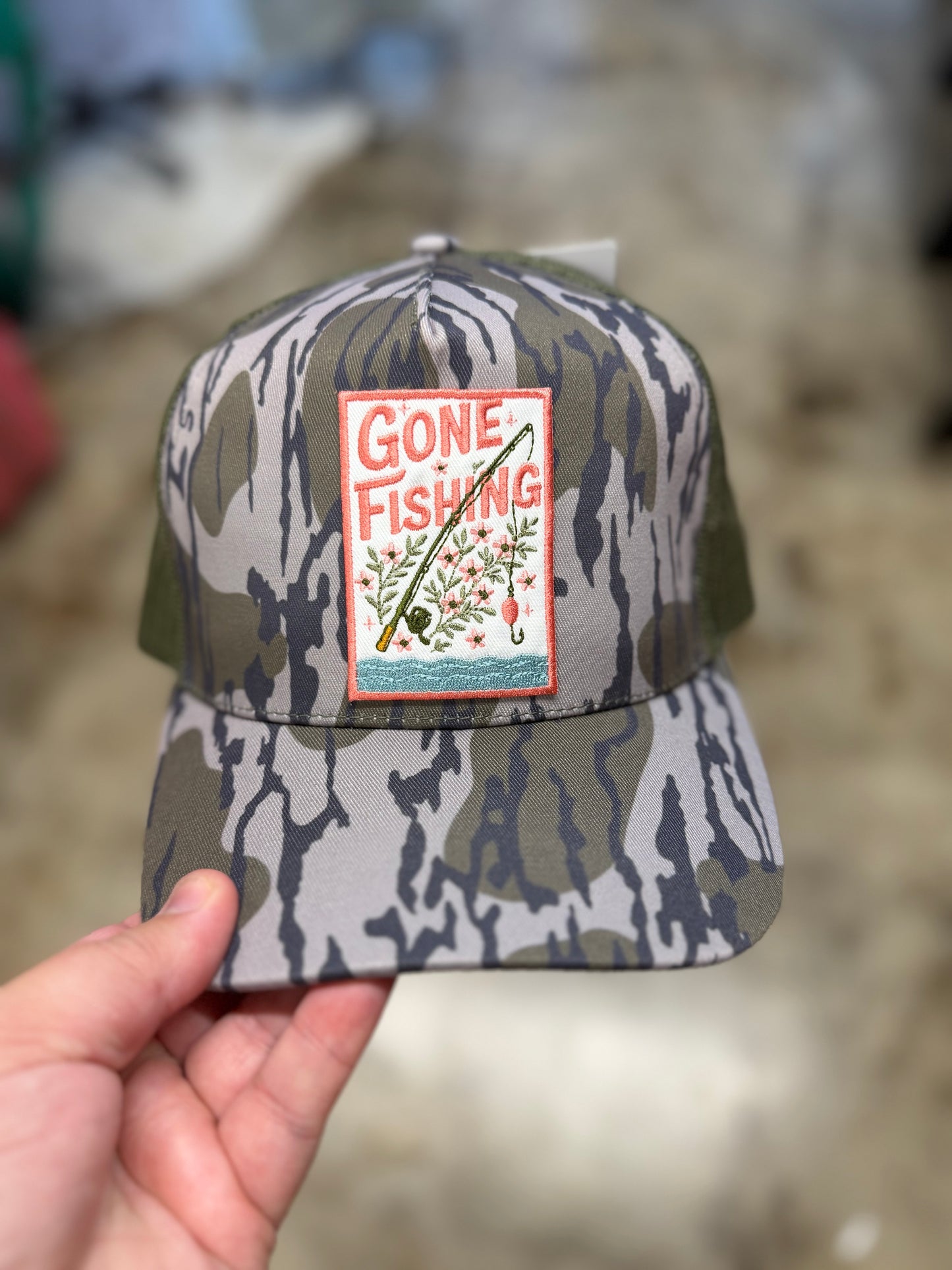 Gone Fishin' **PATCH HAT**