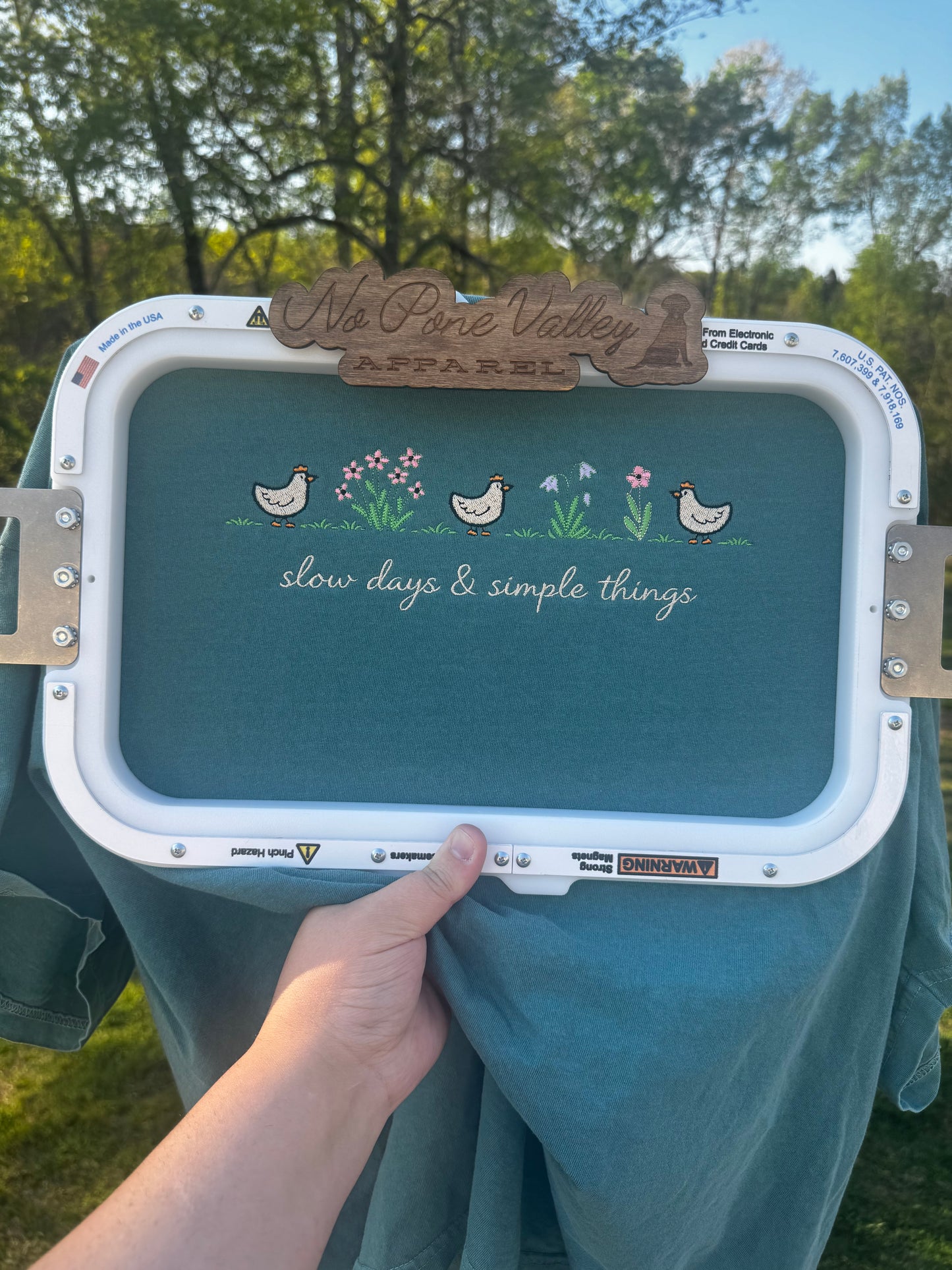 Slow Days & Simple Things Embroidered