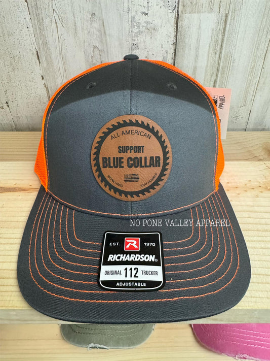 Support Blue Collar Hat **MADE TO ORDER