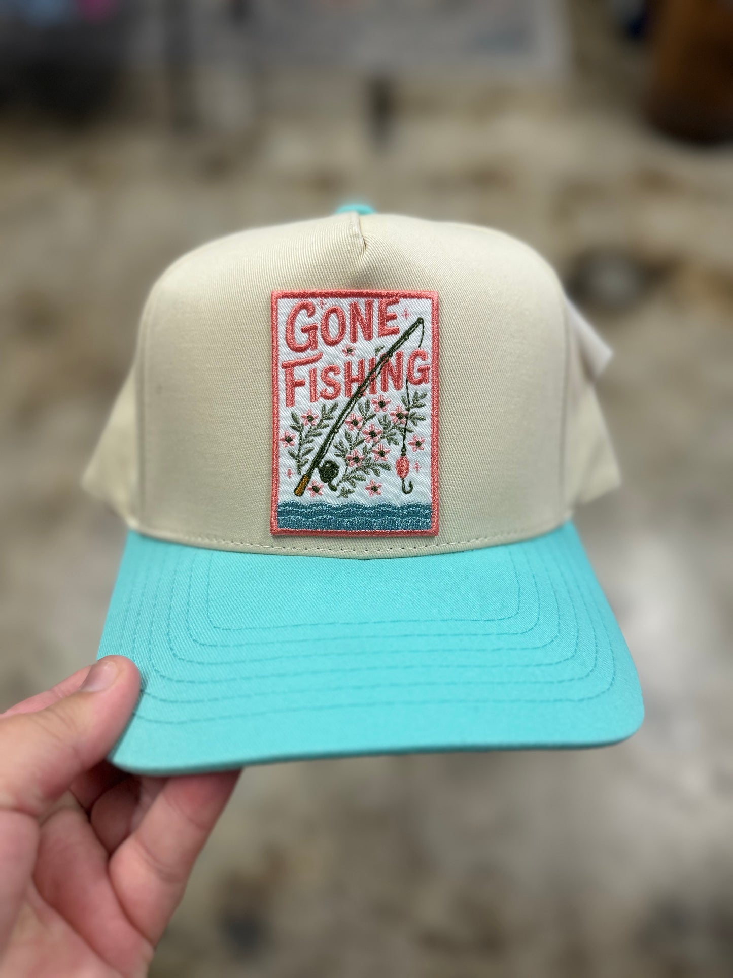 Gone Fishin' **PATCH HAT**