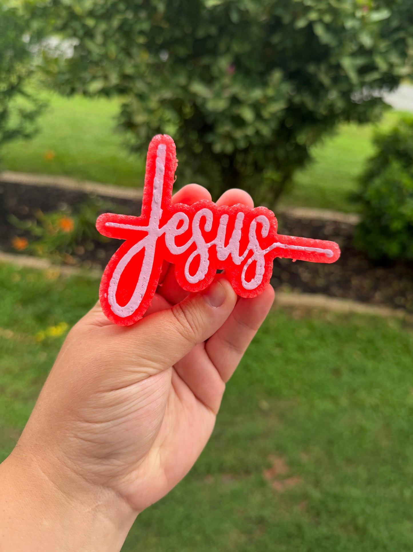 Jesus Script Cross Small