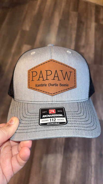 Customized Leather Patch Hat